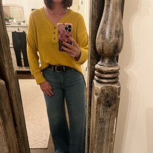LOFT Mustard light weight sweater